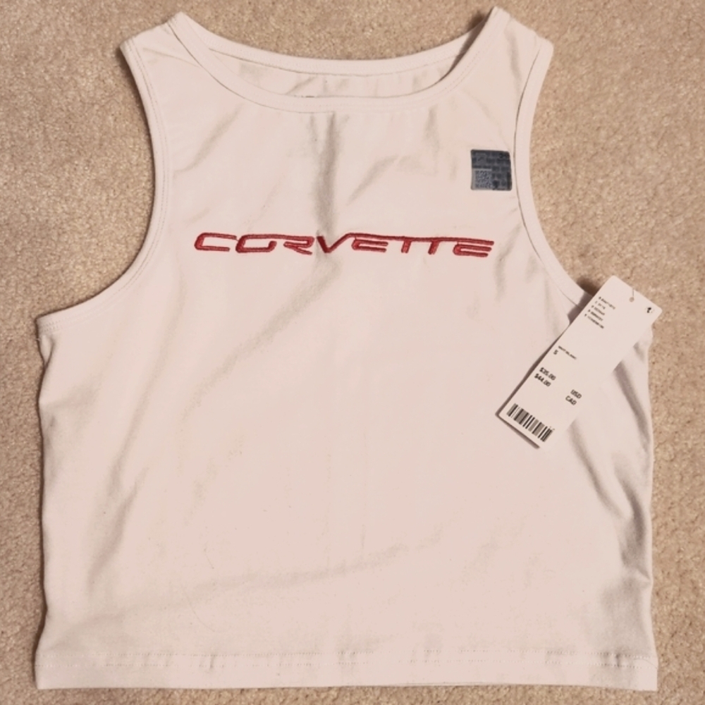 NWT Corvette Embroidered Tank Top